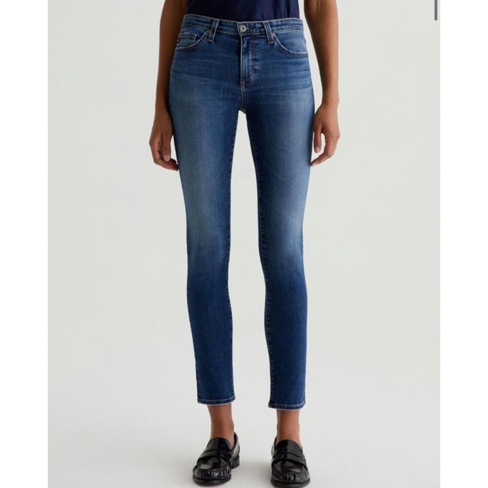 AG Adriano Goldschmied Cigarette Skinny Jeans The Stilt Mid-Rise 29R Modern